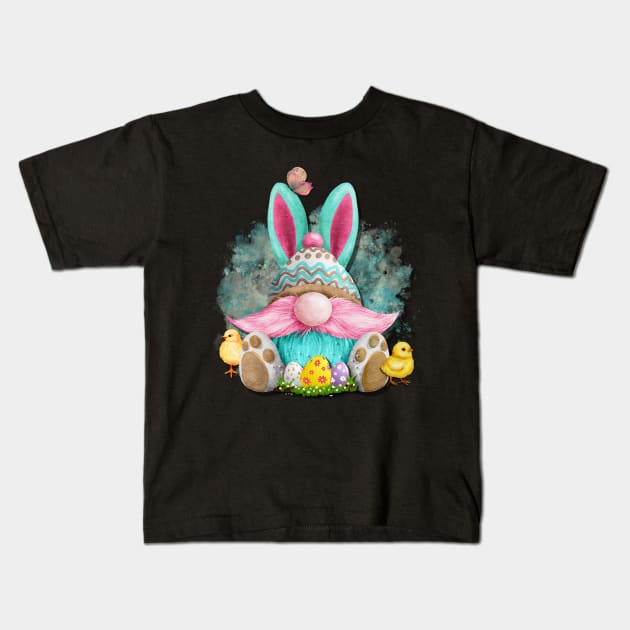 Easter Gnome Kids T-Shirt by Orange Otter Designs